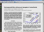 Environmen tal Effects of Increased Atmospheric Carbon Dioxide