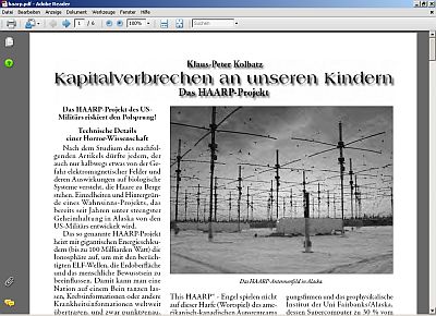 Das Haarp-Projekt von Klaus-Peter Kolbatz